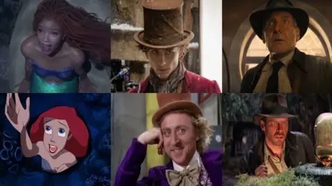 La Sirenita, Wonka y el regreso de Indiana Jones, son ejemplos de recientes remakes. / RRSS