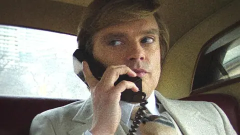 Sebastian Stan como Donald Trump en The Apprentice. / Productora.