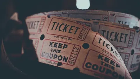 Ticket de cine. / Pixabay