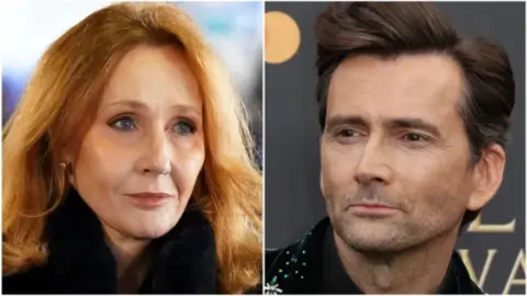 J.K. Rowling y David Tenant. / RRSS