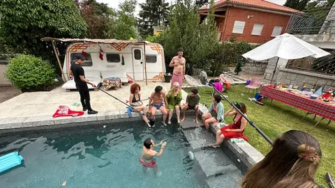Momento del rodaje de la pel&iacute;cula La gran fiesta del cine &copy;️ Flextatowa