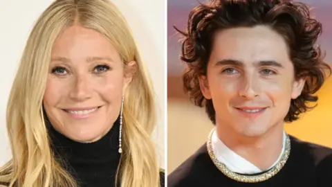 Gwyneth Paltrow y Timoth&eacute;e Chalamet. / RRSS