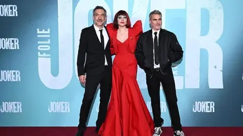 Todd Phillips, Lady Gaga y Joaquin Phoenix. / @jokermovie