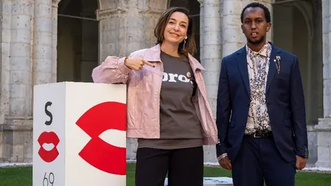 Paula Palacios y Ali Ahmed en Seminci. / @SEMINCI