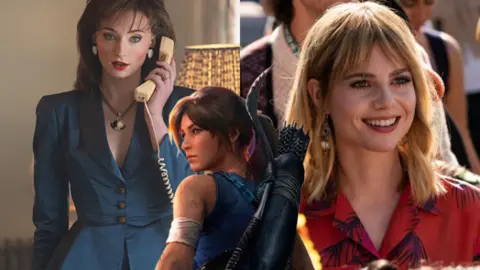 Lucy Boynton y Sophie Turner; Tomb Raider. / RRSS