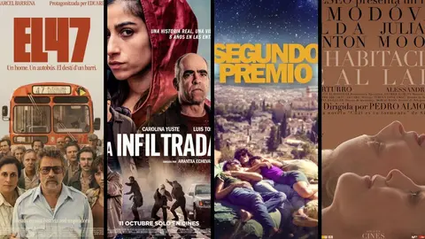 El 47, La infiltrada, Segundo premio y La habitaci&oacute;n de al lado. / Productoras.