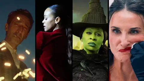 The Brutalist, Emilia P&eacute;rez, Wicked y La Sustancia, entre las nominadas a Mejor Pel&iacute;cula en los Oscar 2025. / Productoras.