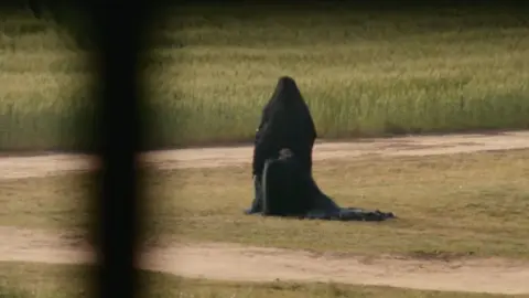 The woman in the yard. / RRSS