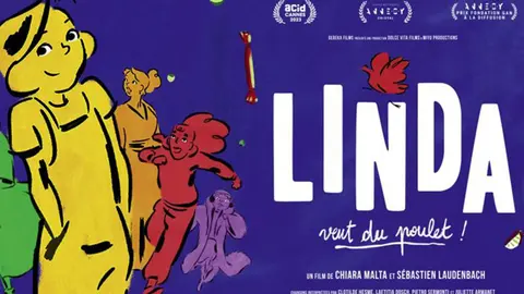 P&oacute;ster de &iexcl;Linda quiere pollo! / RR SS