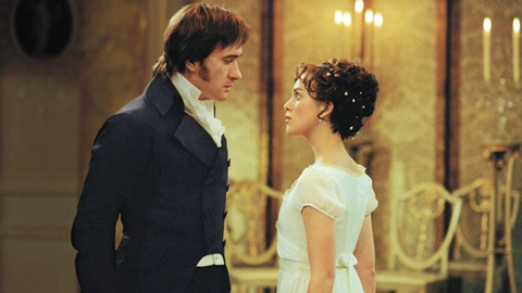 Keira Knightley y Matthew Macfadyen en Orgullo y prejuicio) (2005) / IMDb