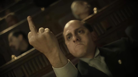 Luca Marinelli en Mussolini: Son of the Century (2024) / IMDb