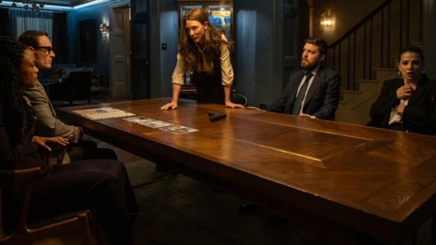 Cate Blanchett, Tom Burke, Naomie Harris, Michael Fassbender y Marisa Abela en Confidencial (2025) / IMDb