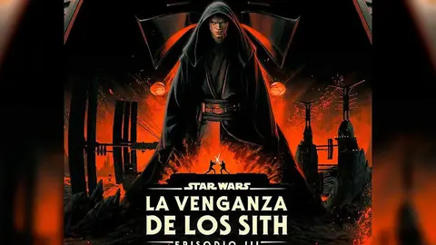 P&oacute;ster del 20 aniversario de Star Wars: La venganza de los sith. / RR SS