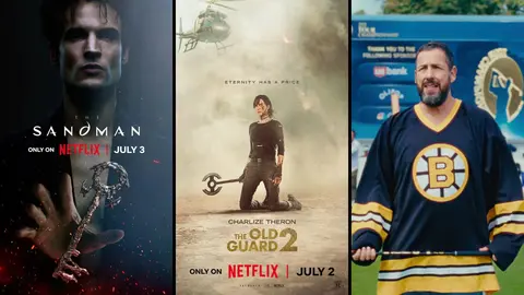 Sandman, La vieja guardia y Terminagolf 2, estrenos de Netflix en julio 2025. / Netflix.