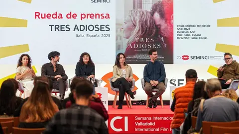 Sandra Hermida, Francesco Carril, Isabel Coixet, Marisa Fernández, Álex Lafuente y José Luis Cienfuegos. / &copy;Seminci:Photogenic:Rubén Ortega