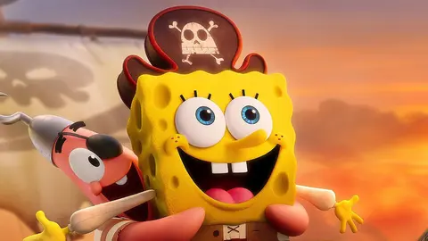 P&oacute;ster de Bob Esponja Una aventura pirata. / RR SS