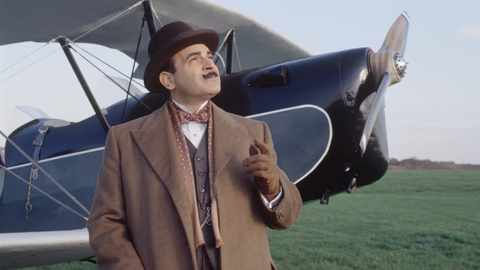 "Poirot" el detective m&aacute;s emblem&aacute;tico de Agatha Christie. / Filmin.