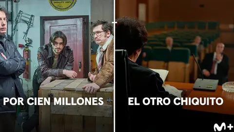 P&oacute;ster de Por cine millones y El otro chiquito. / Movistar Plus+