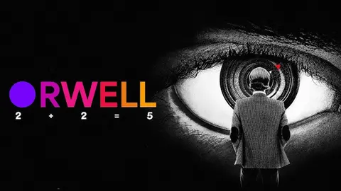 P&oacute;ster de Orwell 2+2=5. / RR SS