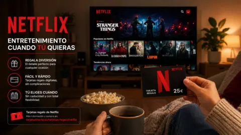 Tarjeta regalo de Netflix. / Mundiario
