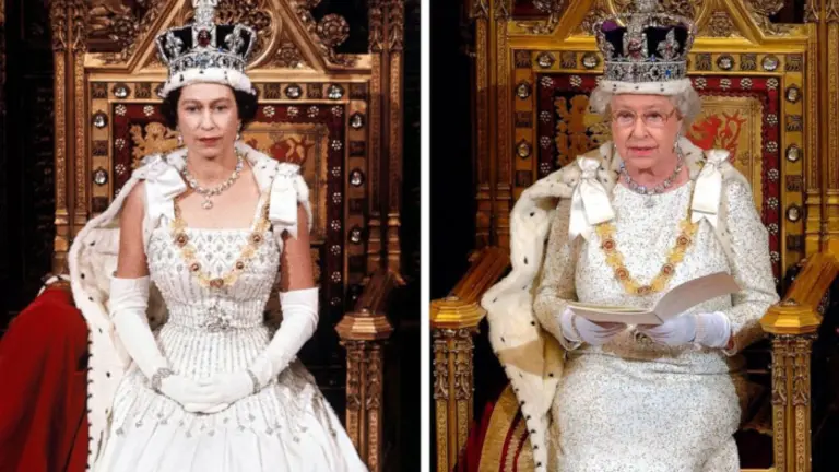 La reina Isabel II en el tiempo. / RR.SS