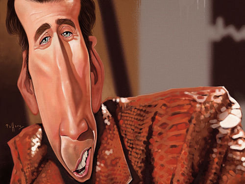 Nicolas Cage / Dibujo de Gustavo Paffaro