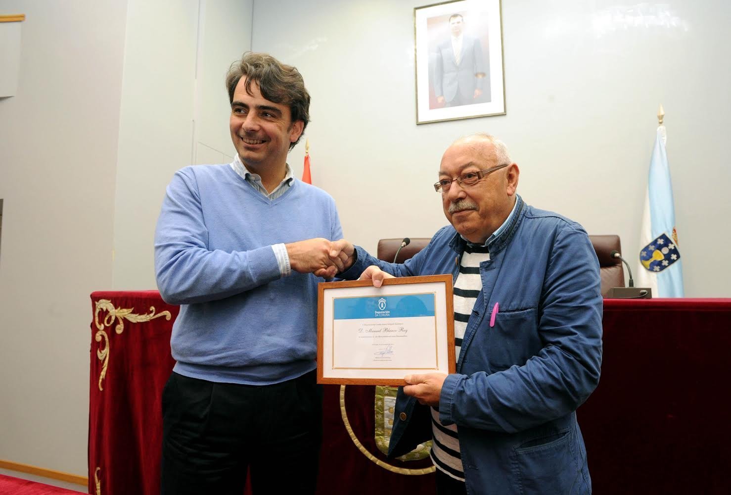 Diego Calvo con Manuel Blanco. / Mundiario