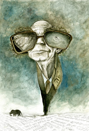 José Saramago - dibujo de Mauricio Parra - Colombia