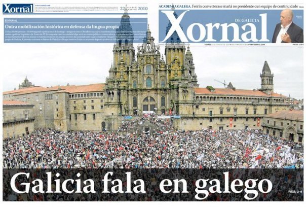 O Galego en Xornal de Galicia.