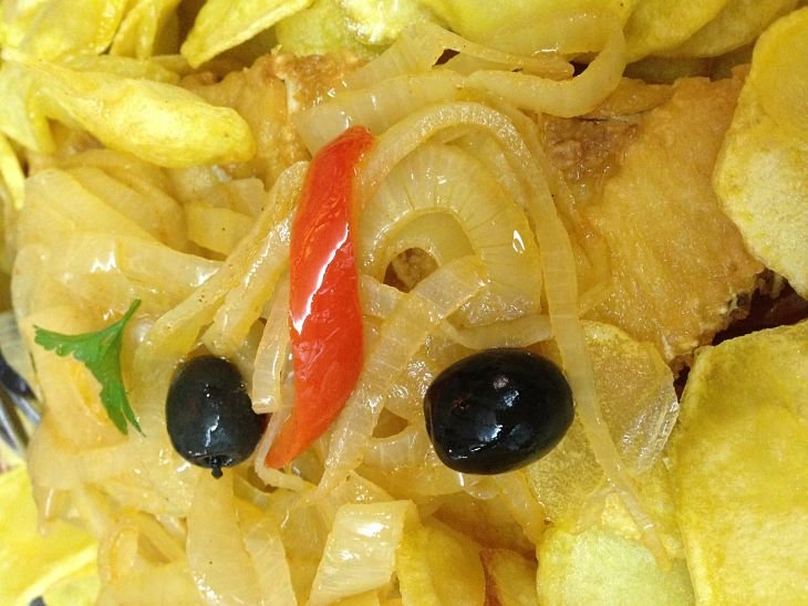 Bacalhau estilo de la casa