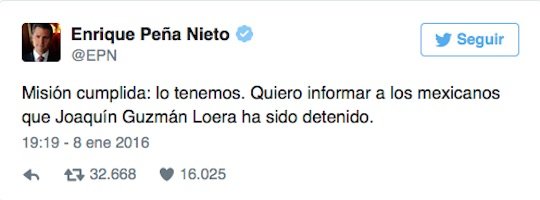Tuit Enrique Peña Nieto.
