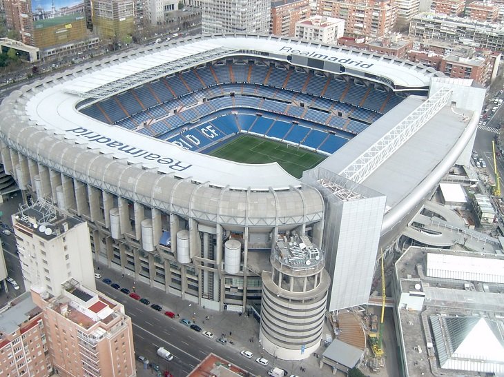 Vista del Santiago Bernabéu. / @Twitter