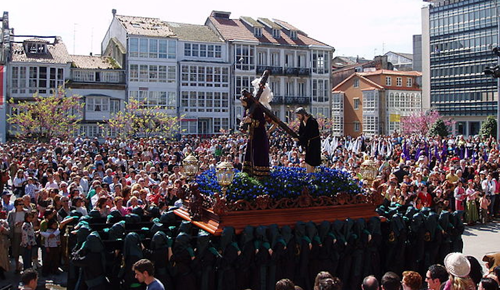 El paso de Jesús Nazareno en la Procesión del Santo Encuentro. / Wikimedia Commons.