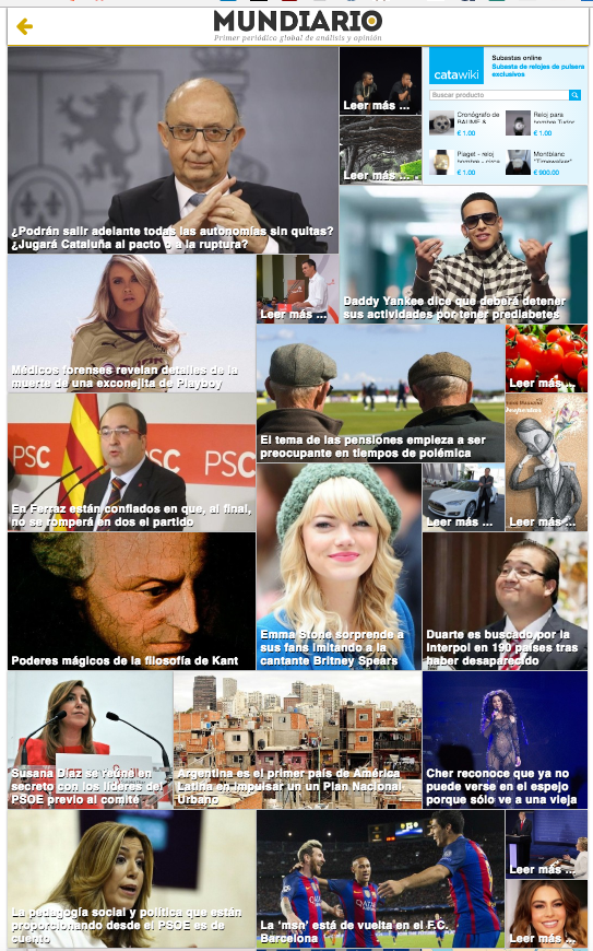 Fotos con artículos relacionados en MUNDIARIO.