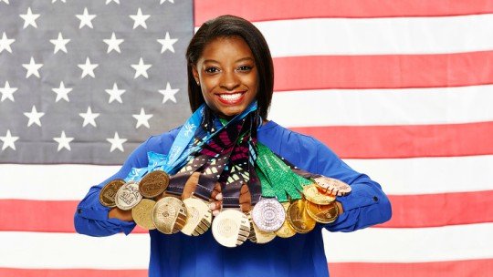 Simone Biles. / nbcolympics