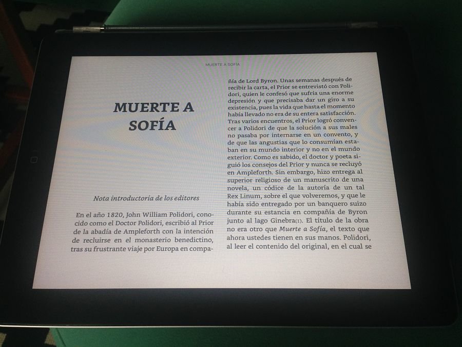 Muerte a Sofía, en un IPad. / Mundiario