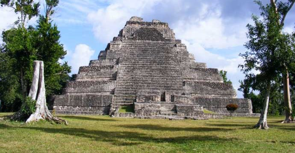 Ruinas de Ichkabal en México.