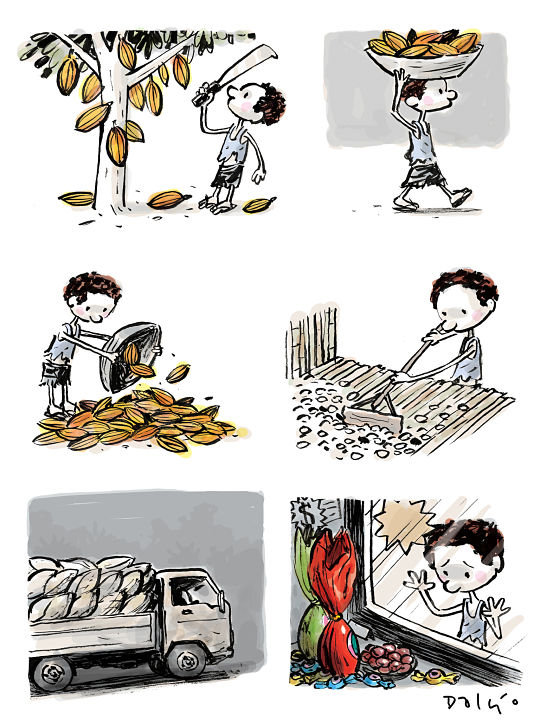 Trabajo infantil - Tira de opinión / Dalcio Machado,  Brasil
