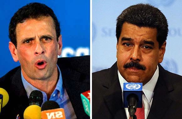 Henrique Capriles y Nicolás Maduro.