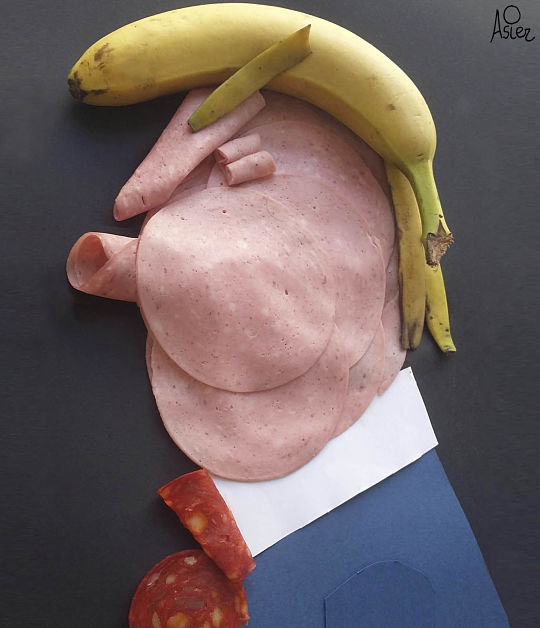 Trump, plátano, mortadela y chorizo / Asier Sanz