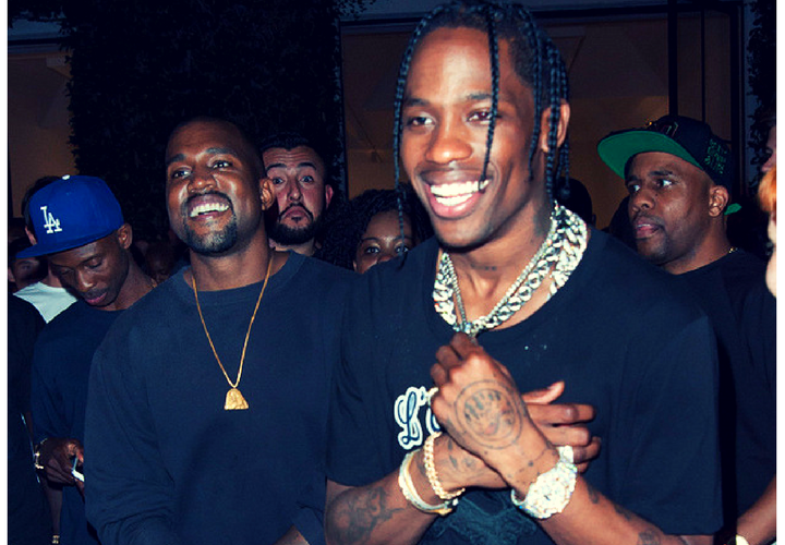 Kanye West, rapero; y Travis Scott, rapero. RR SS.