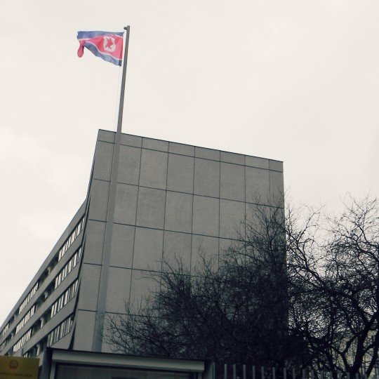Embajada de Corea del Norte en Berlín, Alemania. Wikipedia