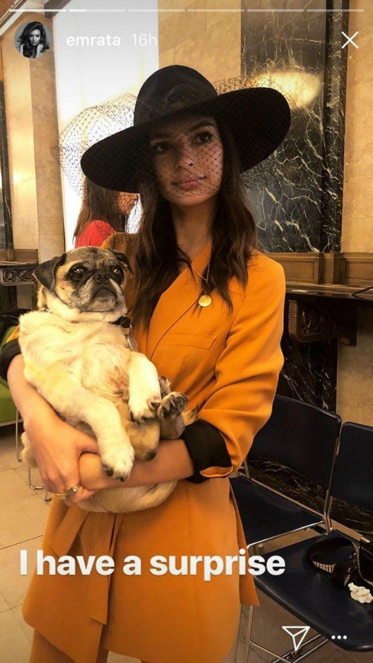Captura de Snapchat de Emily Ratajkowski. RR SSS 