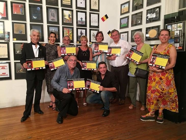 Inauguración de la expo Caricaturas belgas en Buenos Aires / Museo Diógenes Taborda