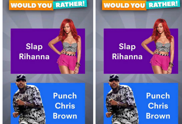 Snapchat Would You Rather. / Twitter