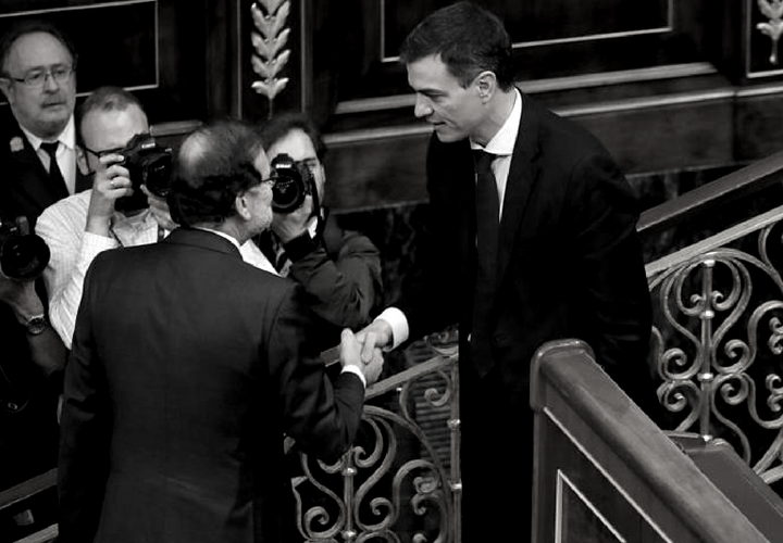 Mariano Rajoy y Pedro Sánchez. RR SS.