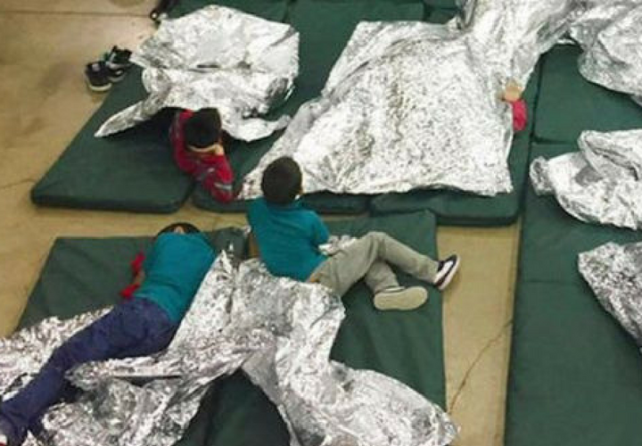 Niños migrantes. Patrulla Fronteriza.
