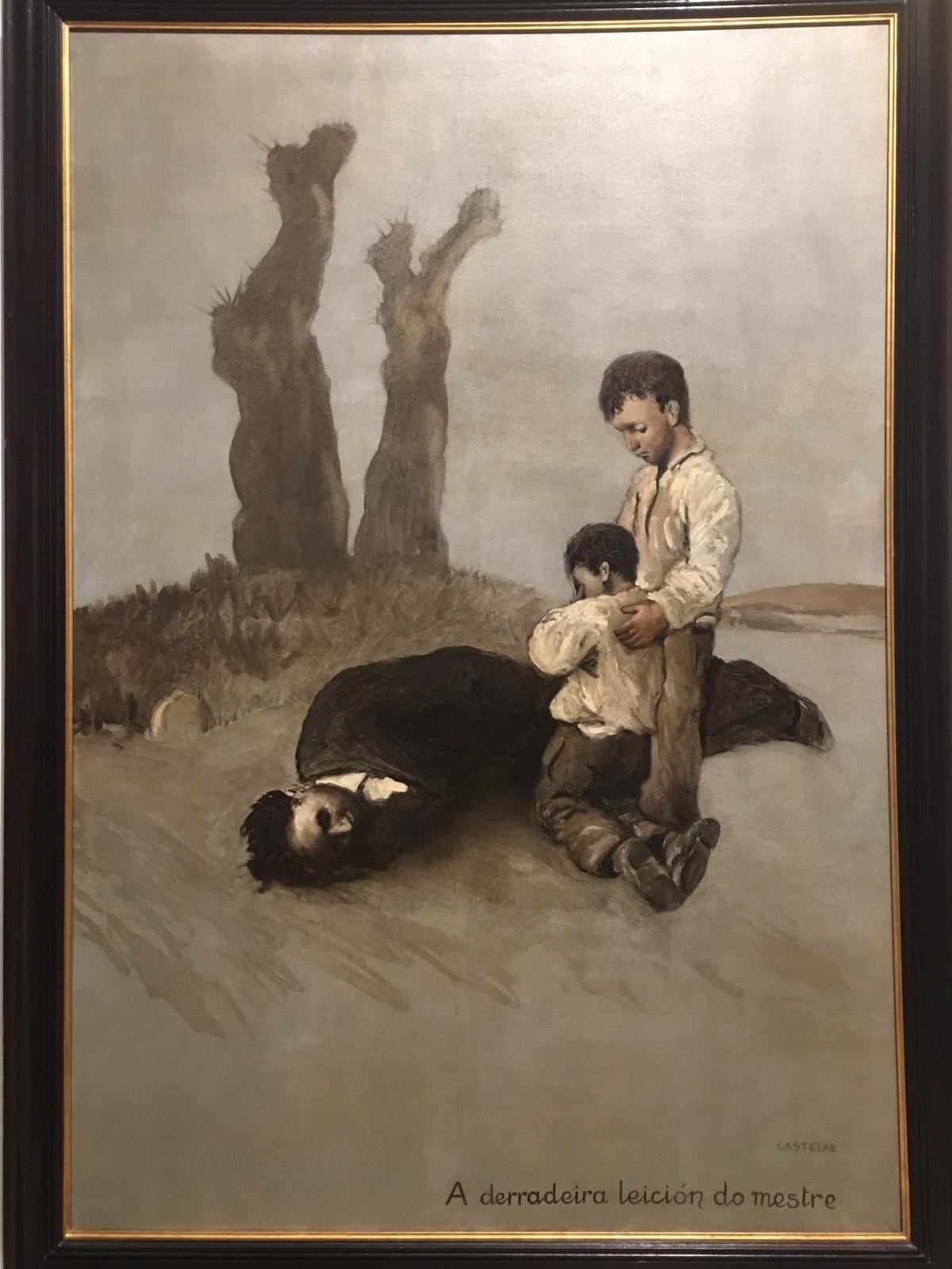 Obra principal de la exposición dedicada a Castelao en la Ciudad de la Cultura. / Mundiario