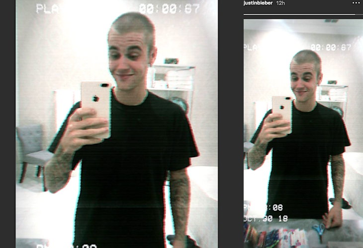 Justin Bieber con nuevo corte de cabello. / RRSS.
