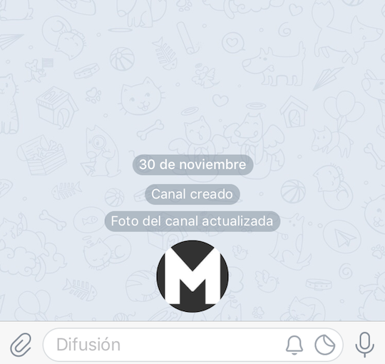 Canal de Telegram.